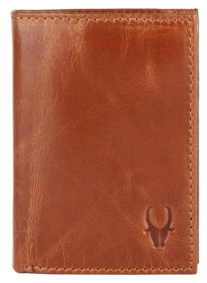 WildHorn RFID Protected Leather Wallet for Men, Tan Crunch - Image 3